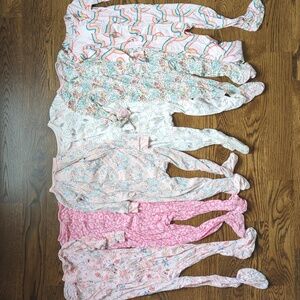 Magnetic Me size 12-18M footed onesies Lot/Set